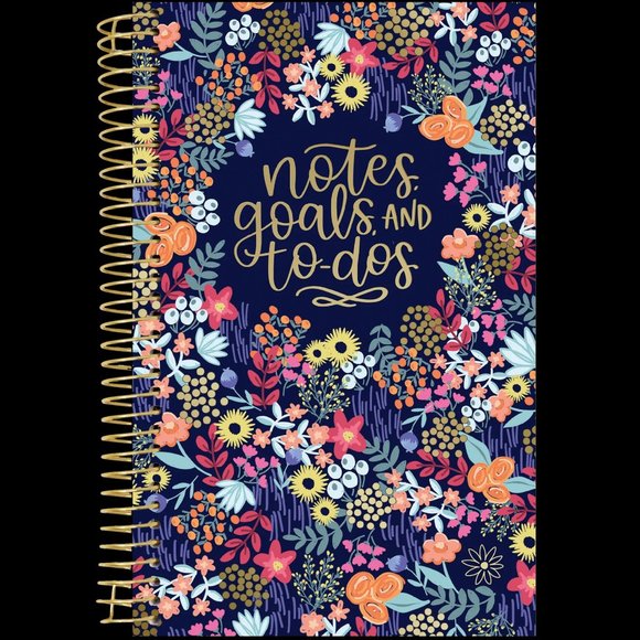 Bloom Daily Planner Bound To Do Book, Floral Dots (Set of 2) - Picture 6 of 9